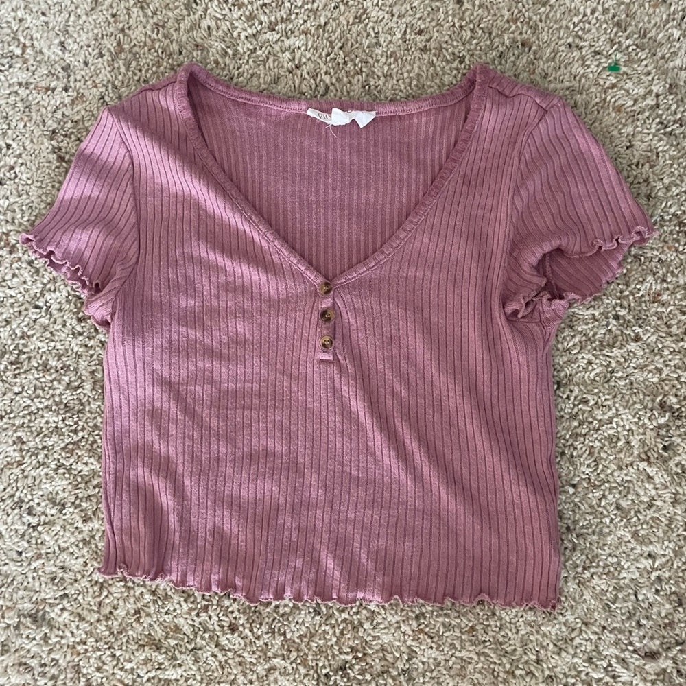 Pink crop top
